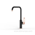 Mattblack and Rosegold Single Lever Kitchen Mixer